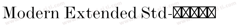 Modern Extended Std字体转换